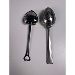 Kate Aspen Heart Tea Infuser and Oval Stainless Steel Steeper Set of 2